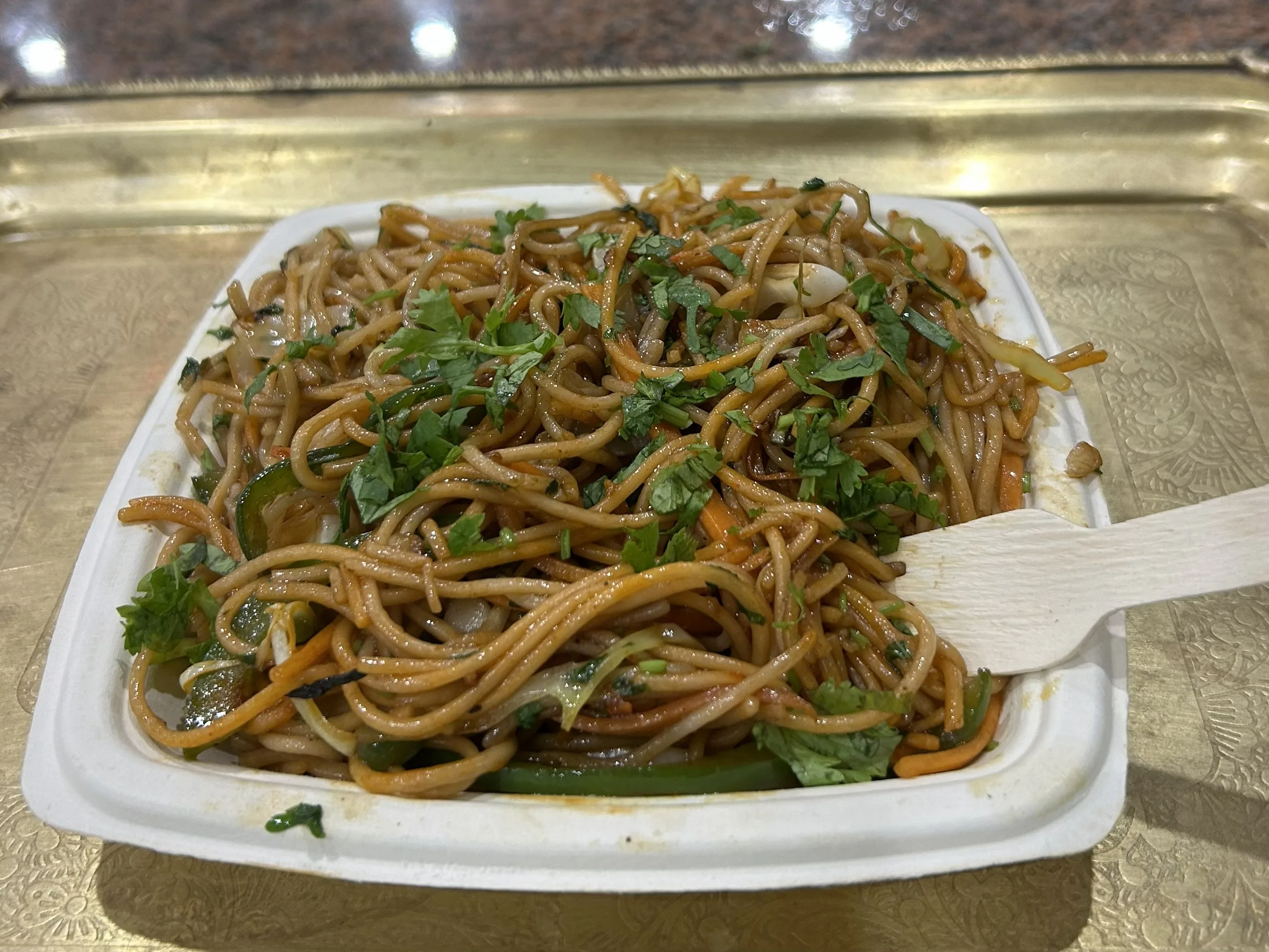 Veg Hakka Noodles wok tossed